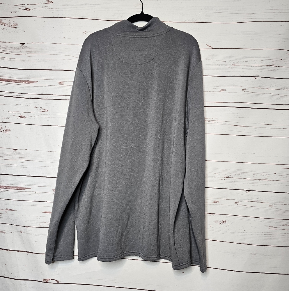 Weatherproof Gray Quarter-Zip Pullover - image 2